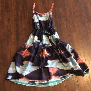 Tye dye high low dress